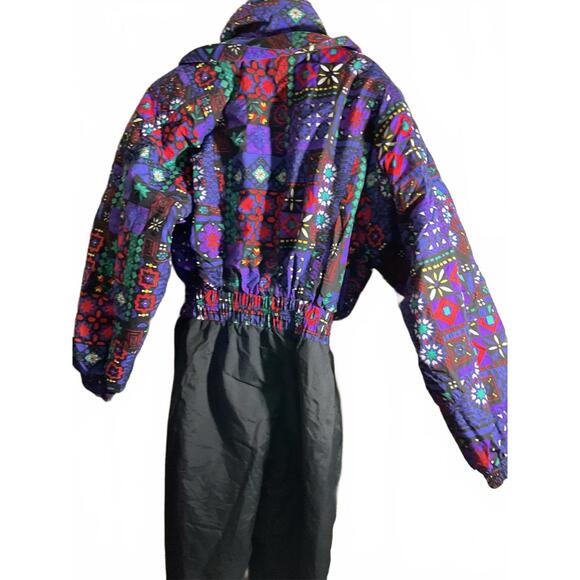 Edelweiss Vintage Retro Colorful Patterned Snowsuit 10 - Picture 14 of 15